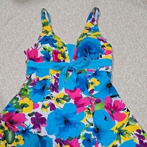 NWOT- Floral Swim Dress